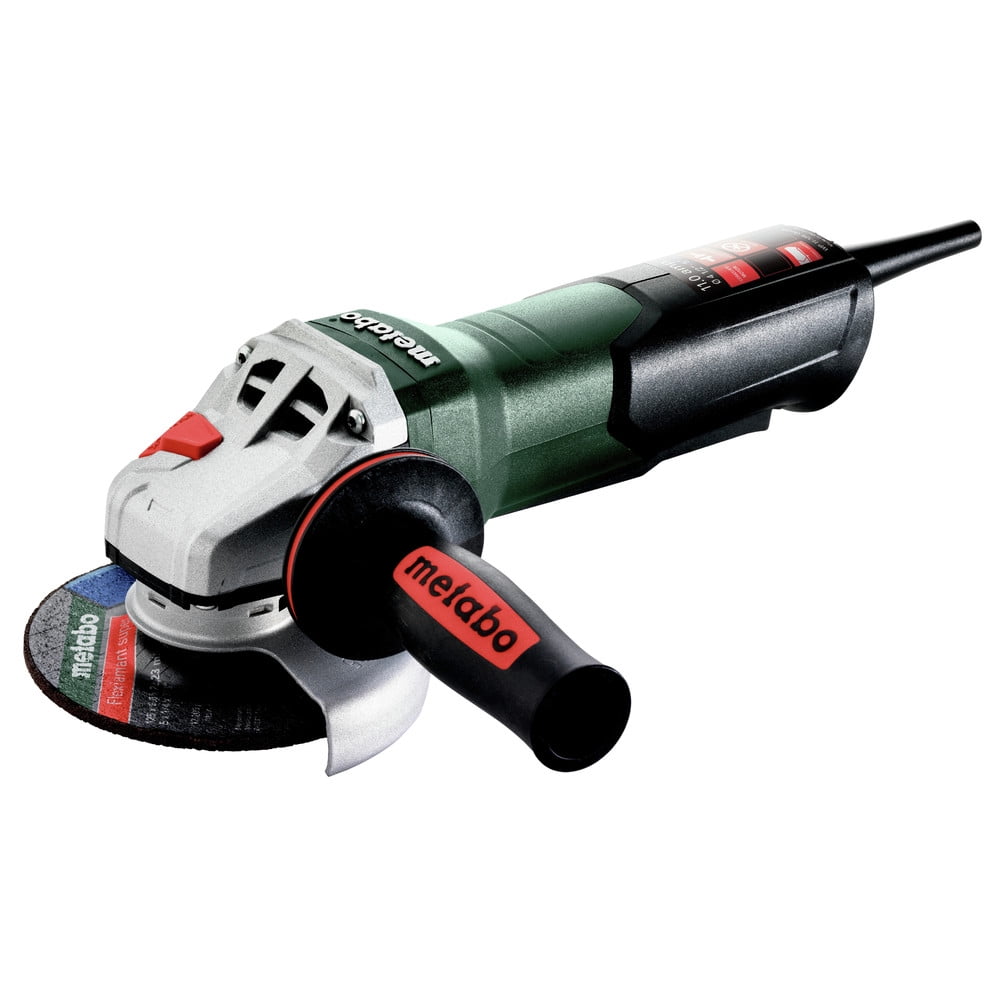 Metabo WP 11-125 Quick 11 Amp 11,000 RPM 4.5 in. / 5 in. Corded Angle Grinder with Non-Locking Paddle