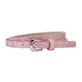 thumbnail image 2 of BAETEUY Kids Belt Multi Holes Design Adjustable Length Waistband Jeans Dress Faux Leather Belt Sequin Decorated Accessory, 2 of 8