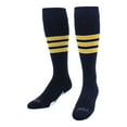 thumbnail image 2 of TCK Performance Baseball/Softball Socks (Navy/White/Gold, Large), 2 of 2