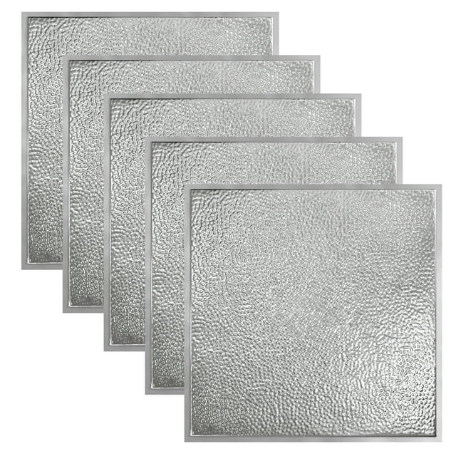 Great Lakes Tin Chicago Unfinished 2ft x 2ft Lay In Ceiling Tiles (5 Pack)