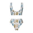 thumbnail image 5 of Daiia Cartoon Poodle Dog Women's Bikini Set Two Piece Swimsuit High Waisted Bikini Adjustable Straps Bikini Perfect for Beach, Pool, and Summer Vacation-, 5 of 9