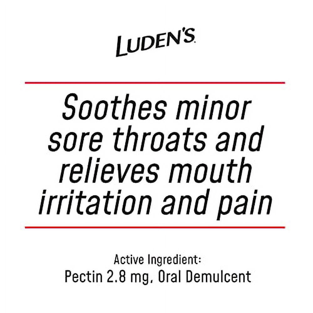 Luden’s Sugar Free Wild Cherry Throat Drops 25 Count 6 Pack