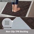 thumbnail image 5 of JAATOP Doormat Indoor 20"x 32", Non Slip Entryway Rugs Washable Welcome Mat for Inside, Front Door Mat for Entrance, Dirt Trapper, Brown, 5 of 10