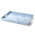 thumbnail image 2 of American Atelier, Marble Steel Blue, Polypropylene Rectangular Serving Tray with Handles, 14x19", 2 of 5