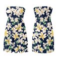 thumbnail image 6 of Summer Dresses for Women Sleeveless Knee Length Cute Fit Sundresses Casual Classy Sundress Loose Elegant Beach Beach Cover Ups Tube Top Dresses White 2XL, 6 of 8