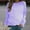 Purple, variant on Lenago Crewneck Sweatshirt Women Fashion Casual Long Sleeve Round Neck Ladies Sweatshirt Tops Blouse Fall Winter Outfits Clothes