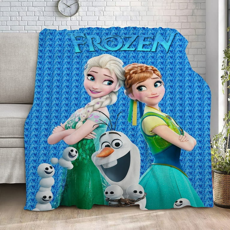 Frozen Olaf Blanket Bedding Fleece Plush Blanket for Bed and Couch Super Soft Comfy Warm Fuzzy 52x59 inch 581 59x79 E