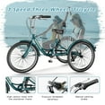 thumbnail image 2 of FICISOG Adult Tricycle 7 Speed, 20/24/26 Inch Adult Trike with Basket, 3 Wheel Bikes Tricycle for Adults Women Men Seniors, Cruise Trike for Shopping Picnic, 2 of 13