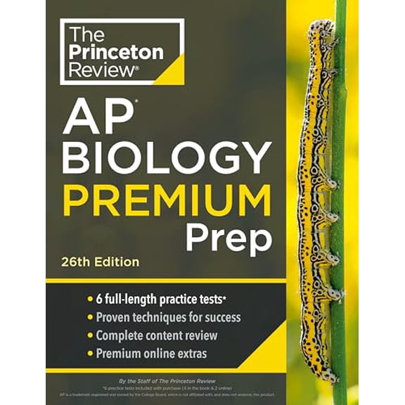 Pre-Owned Princeton Review AP Biology Premium Prep, 26th Edition: 6 Practice Tests   Complete Content Review   Strategies & Techniques (Paperback) 0593517016 9780593517017