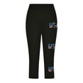 thumbnail image 6 of Juslio Girls Capris Kids Girls Fashion Print Summer Leisure Yoga Leggings Sports Cropped（Black Capris， 3 Years）, 6 of 8