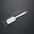 thumbnail image 2 of High Heat Resistant Silicone Scraper Spoon, Commercial Spatula for Cooking, Heavy Duty Rubber Spatula (White/1 Pcs) 16.14x7.26", 2 of 4
