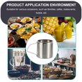 thumbnail image 3 of QUMIIRITY Stainless Steel Espresso Cup Silver Round Storage Adults 1Pack, 3 of 7