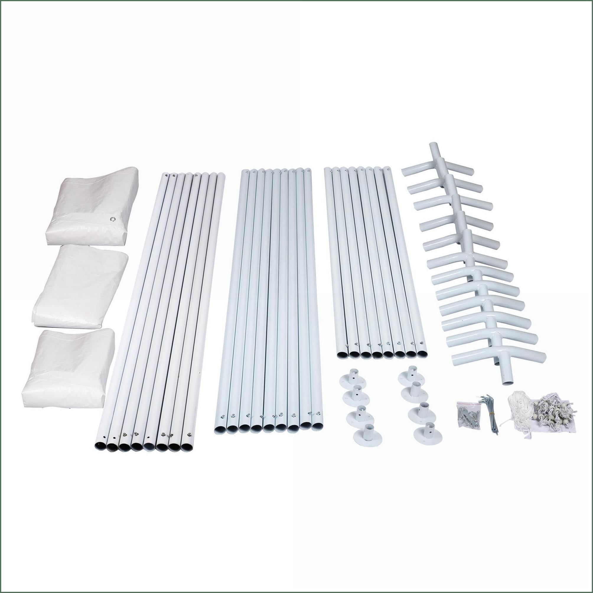 Carports | 10'x20'x9' Heavy Duty Car Shelter Canopy for Parking, Parties Outdoor Events | off-white | Steel