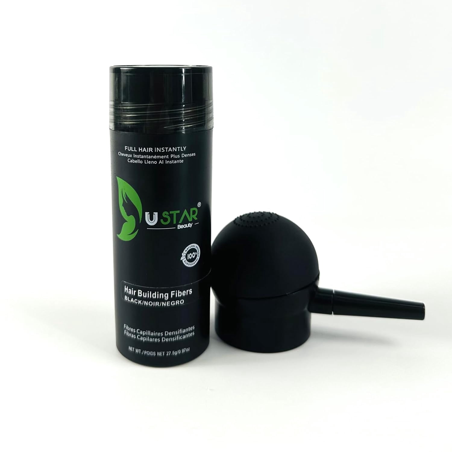 Ustar Hair Fiber Spray Applicator Fiber Pump, Spray Application Atomizador Nozzle Thickening Tools