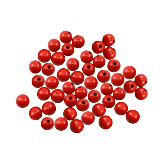 Masteelf  100 Pcs Crafting Solid Wood Bracelet Beads Home Decoration DIY Gifts