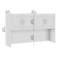 thumbnail image 2 of Hampton Heights 72W Hutch in White - Engineered Wood, 2 of 8