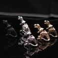 thumbnail image 3 of Hyasfey 1 Pair Dinosaur Earrings Dinosaur Figure Rhinestone Eye Good Detail Realistic Dinosaur Piercing Earrings Punk Style Cool Lady Earrings, 3 of 8