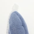 thumbnail image 5 of Unique Bargains 1 Pc Water-absorbent Double Layer Hair Towel for Bathroom Blue Gray Coral Fleece, 5 of 5