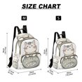 thumbnail image 2 of FORMRS Mini Backpack Purse for Women Quilted Travel Daypack Casual Shoulder Bag, Green Cute Cat, 2 of 7