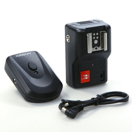 - Andoer 4 Channels Wireless Remote Speedlite Flash Trigger Universal for Canon Nikon Pentax Olympus PT-04GY