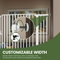thumbnail image 6 of Uforic 55" Extra Tall Pet Gate with Cat Door, 29.5"-40" Wide, Auto-Close, No Drill, White, 6 of 9