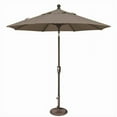 thumbnail image 1 of SimplyShade Parasol de Marché Octogonal 7.5 Pieds Inclinaison Bouton-Poussoir Taupe, 1 of 1