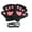 Black, variant on Women’s Plush Paw Print Convertible Mitten Gloves, Furry Lined Warm Accessory For Cold Weather Indoor Daily Use White