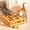 Brown, variant on Interactive Digging Puzzle Pet Box Indoor Cat Toy Mental Stimulation Exercise with 3 Random Color Balls
