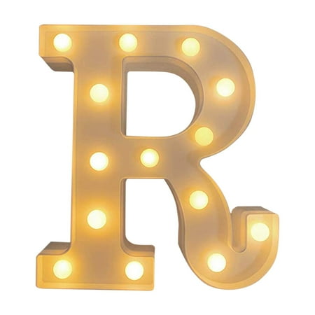 

ZAROYEAX Letter Lights Light Up Letters Standing Hanging Warm Wihte Light