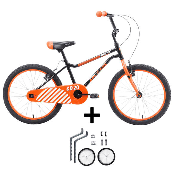 Combo Bicicleta ONE O ONE R20 Negro con Ruedas Laterales