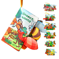 thumbnail image 1 of EazyTech Soft Cloth Baby Books 0-6-12-18 Months 3D Chewable Fabric Book with Crinkle Sounds, Educational Toy for Infant Development, Machine Washable & Tearproof Soft Activity Book（Insect Wold), 1 of 7
