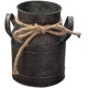 thumbnail image 1 of Jarrón de flores vintage, maceta de hierro, maceta de leche, estilo de casa de campo, maceta de leche, jarrón decorativo, cubo de flores rústicas, jarrón de metal decorativo, maceta de cactus para jar JFHHH pequeña, 1 of 5