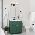 thumbnail image 3 of Pemberly Row Wood Vanity Without Top in Hunter Green-Unassembled 30", 3 of 9