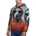 thumbnail image 3 of Sikiie Cool Dog In Hoodie Men's Hoodie, Essentials Hoodie, Sweatshirt, Pullover Hooded Sweatshirt for Men-Medium, 3 of 7