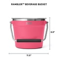 thumbnail image 4 of Cubo para bebidas YETI Rambler Tropical Pink 18/8 de acero inoxidable, 4 of 7