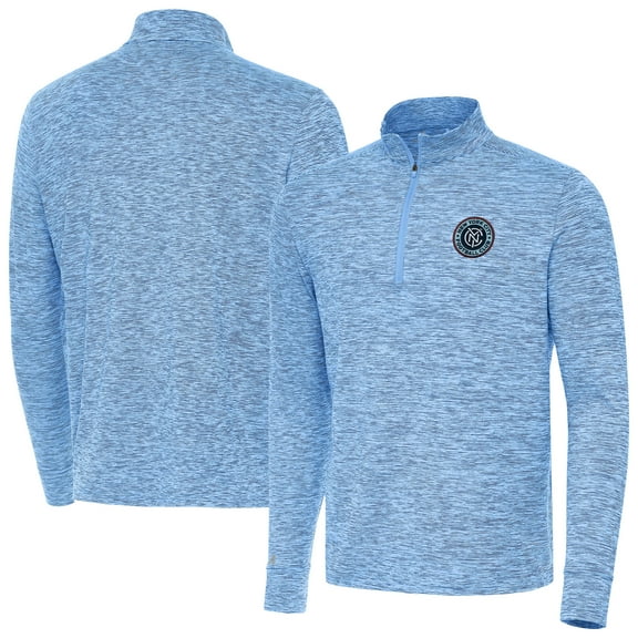 Men's Antigua Sky Blue New York City FC Cause Quarter-Zip Top