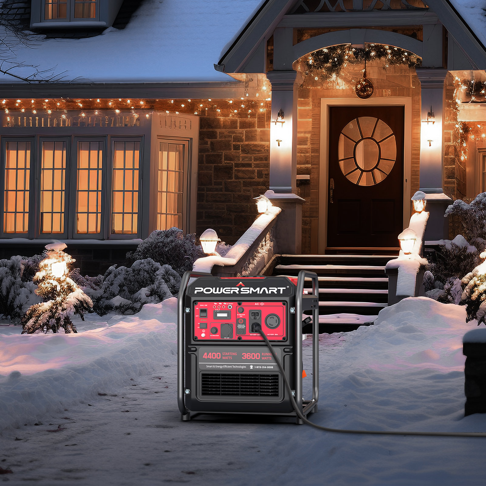 PowerSmart 4400-Watt Gasoline Generator for Outdoor and Home Use,EPA Compliant - image 3 of 11