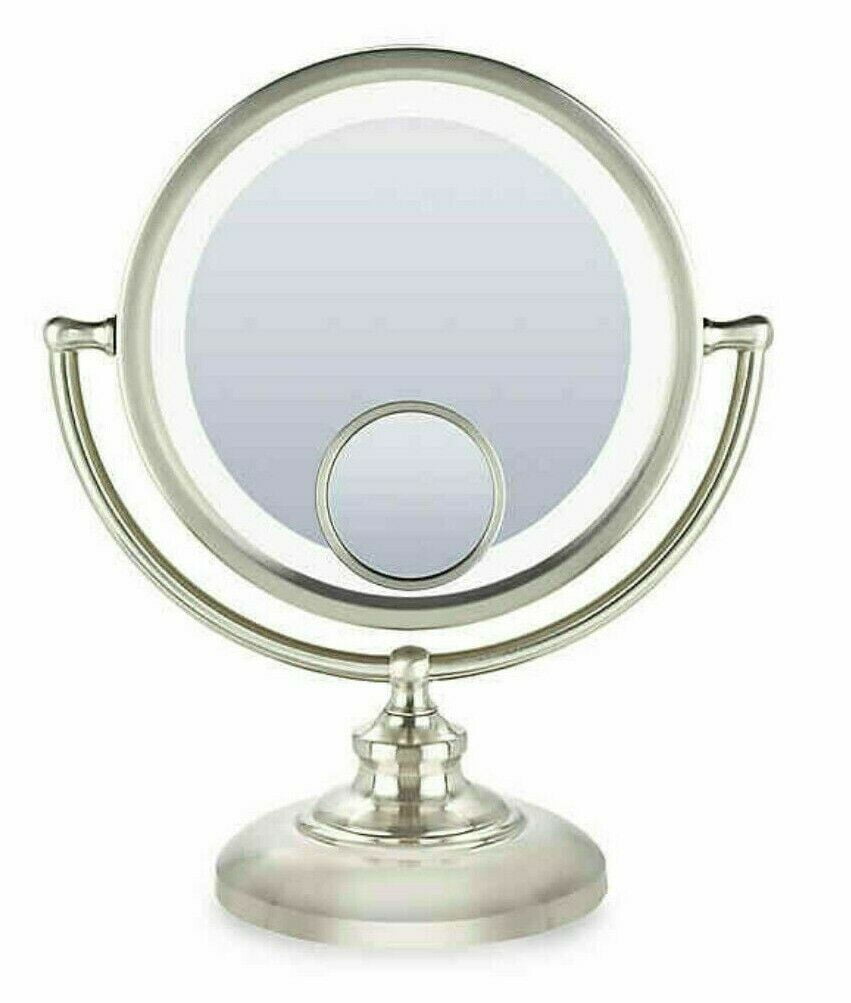Double Sided Lighted Vanity Mirror 1x, 15x Magnifying Makeup Mirror With Lights