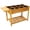 Brown + Wood+3, variant on LIANGKA Dark Brown 8 Pocket Elevated Garden Planter Box Foldable Side Table Mobile Plant Bed for Outdoor Gardening