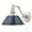 Pewter, variant on Yep by Golden Lighting Orwell 1-light Swing Arm Wall Lamp in Matte Black and Navy Blue shade