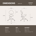 thumbnail image 6 of DR.LOMILOMI Heavy-Duty Ergonomic Stool with Backrest, Height Adjustable Swivel Rolling Stool for Healthy Posture, Ideal for Hygiene Clinic Beauty Salon Home and Office 510 KOA, 6 of 7