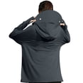 thumbnail image 4 of Dweltoz Women's Sun Protective Jacket with Mask and Brim Lightweight Ice Silk Summer Rash Guard Long Sleeve Full Zip Uv Shirt for Outdoor,Black One Size, 4 of 4