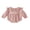 Orange, variant on Infant Baby Girls Fall Bodysuit 3 6 12 18 Months Long Sleeve Ruffled Round Neck Romper Clothes