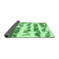 thumbnail image 2 of Ahgly Company Indoor Rectangle Abstract Emerald Green Modern Area Rugs, 4' x 6', 2 of 4