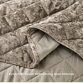 thumbnail image 5 of Chezmoi Collection Lux Taupe Velvet Quilt King Set, 3-Piece Lush Plush Distressed Velvet Bedding All Season Lightweight Bedspread Brushed Microfiber Reverse with Diamond Stitch Quilting, 5 of 9