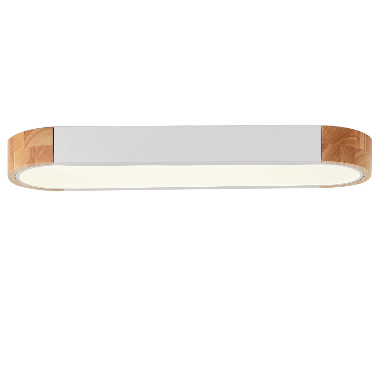 Dimmable LED Flush Mount Ceiling Light, 5000K Modern Ceiling Light Fixture with PS Lampshade for Kitchen/Bedroom/Hallway/Entryway (White)