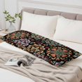 thumbnail image 4 of Black Boho Body Pillow Cover, Pillowcase Protectors with Zipper, Breathable Decorative Throw Pillow Case Cover, Ethnic Country Colorful Abstract Floral Motifs Pillow Shams for Couch Sofa 20x54Inch, 4 of 8