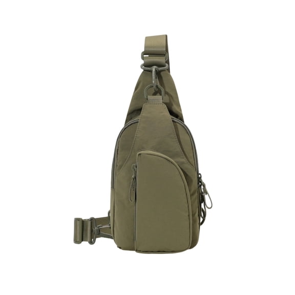 Water-Resistant Shoulder Backpack for Men & Women – Lightweight Crossbody Backpack with Multi-Pockets – Adjustable Shoulder Strap Bag for Hiking, Travel, Gym, Work & Daily Commute