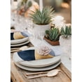 thumbnail image 6 of Hokiten Kitchen Dinner Napkins Set of 6 Navy Blue Gray Abstract Art Cloth Napkins Reusable Washable Table Napkins for Weddings Cocktail Parties Holiday Table Decor 20x20 Inch, 6 of 8
