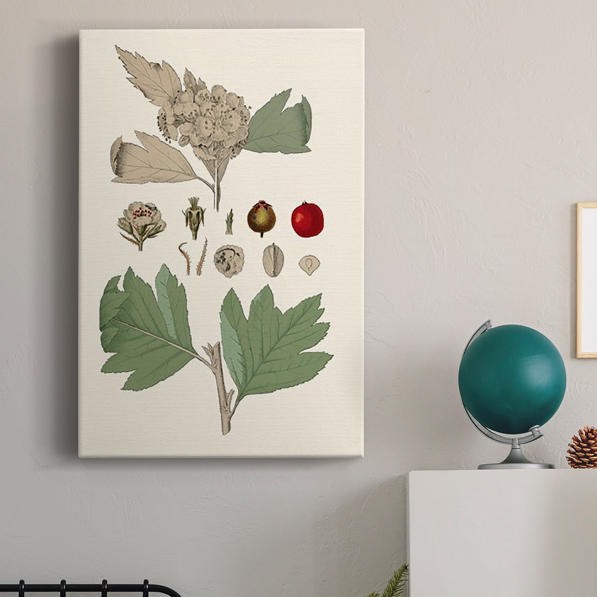 Leaves & Berries IV Premium Gallery Wrapped Canvas - Ready to Hang